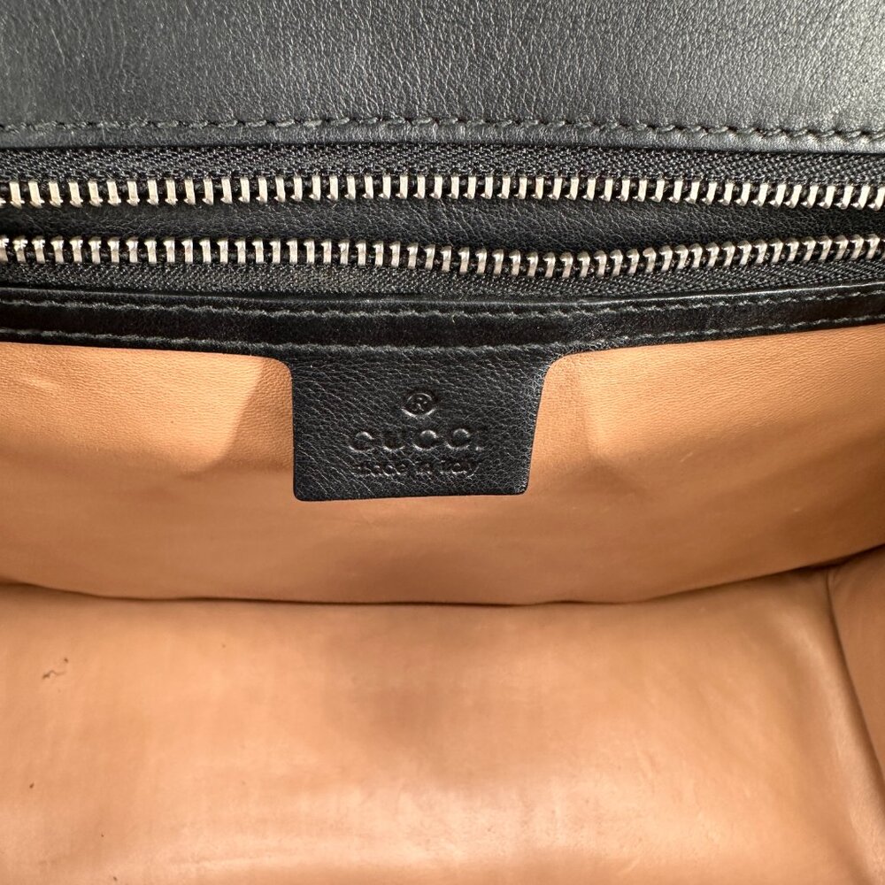 Gucci Snakeskin Small Lilith Bamboo Top Handle Bag - Picture 11 of 14